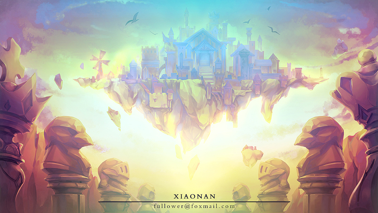 浮空的棋局 注冊(cè)底圖（圖ZMTA0Njk0ODQw） - 游戲原畫 - 站酷設(shè)計(jì)師fullower原創(chuàng)素材 - 站酷ZCOOL