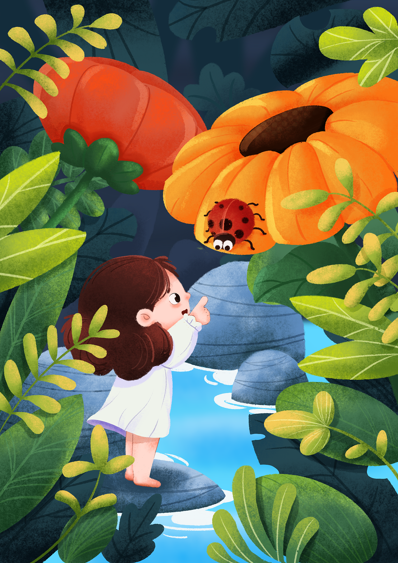 我喜欢七星瓢虫|插画|儿童插画|cao2021 - 原创作品 - 站酷 (zcool)