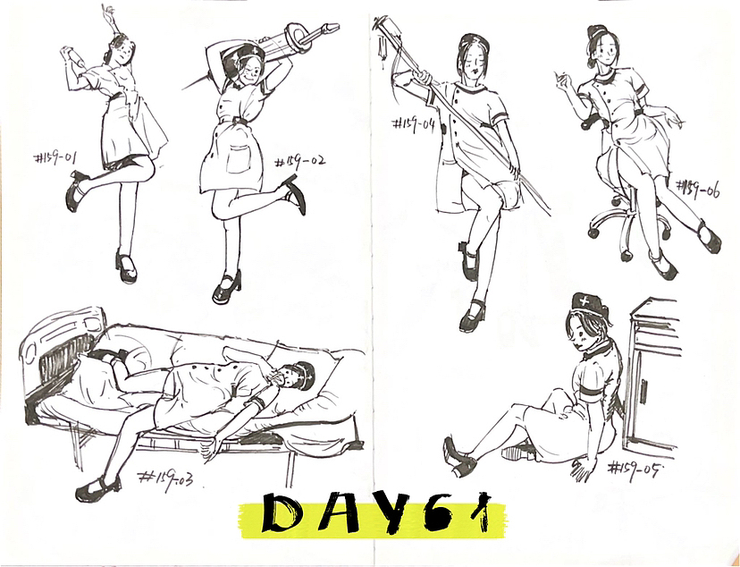 速写60天挑战第二次11月到12月（图ZMzMwMTc3ODI0） - 创作习作 - 站酷设计师易意Evelyn原创素材 - 站酷ZCOOL