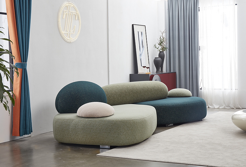 鹅卵石沙发拍摄案例