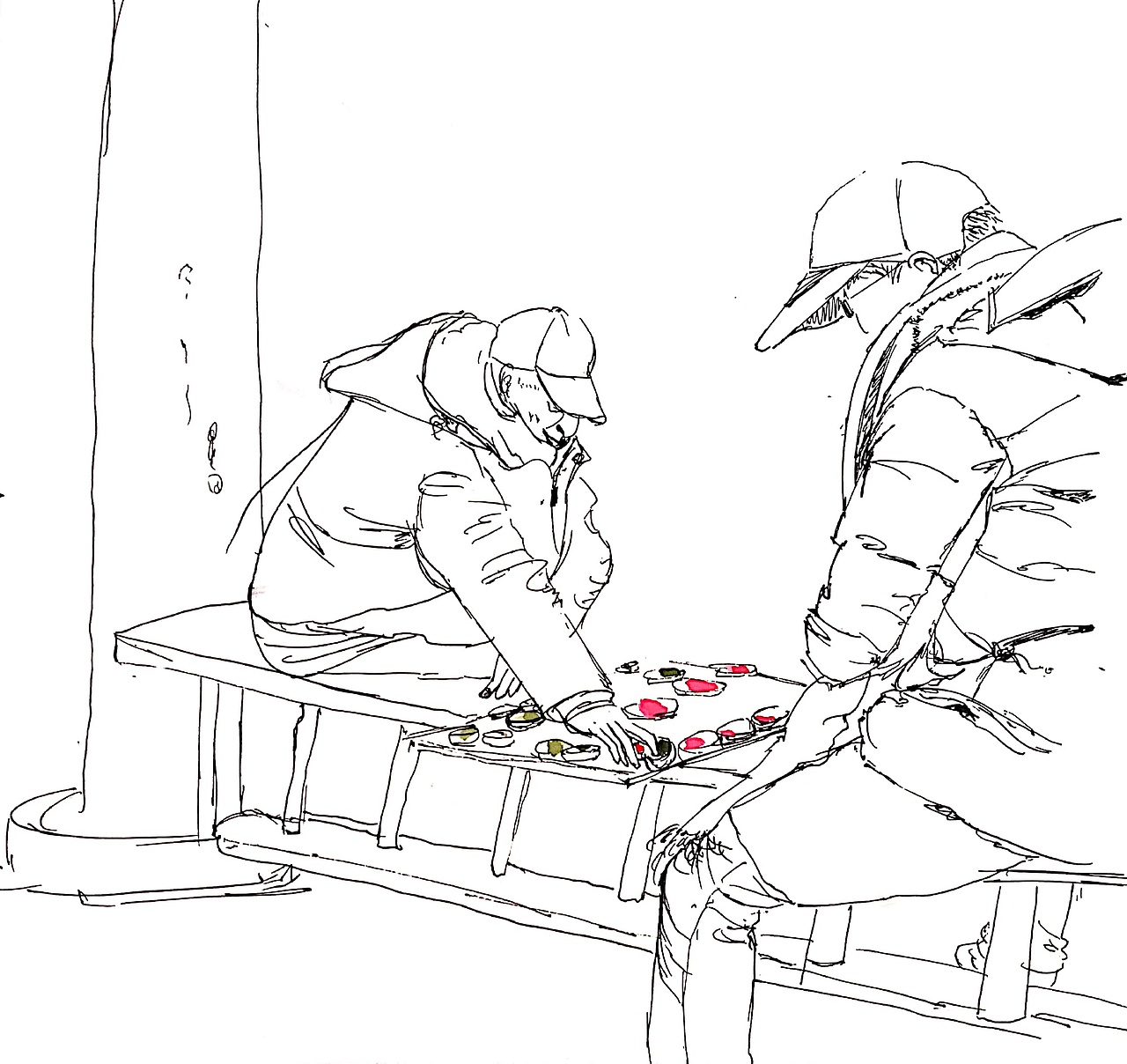 下棋（图ZMTQ0MjMyOTYw） - 创作习作 - 站酷设计师阿_田原创素材 - 站酷ZCOOL