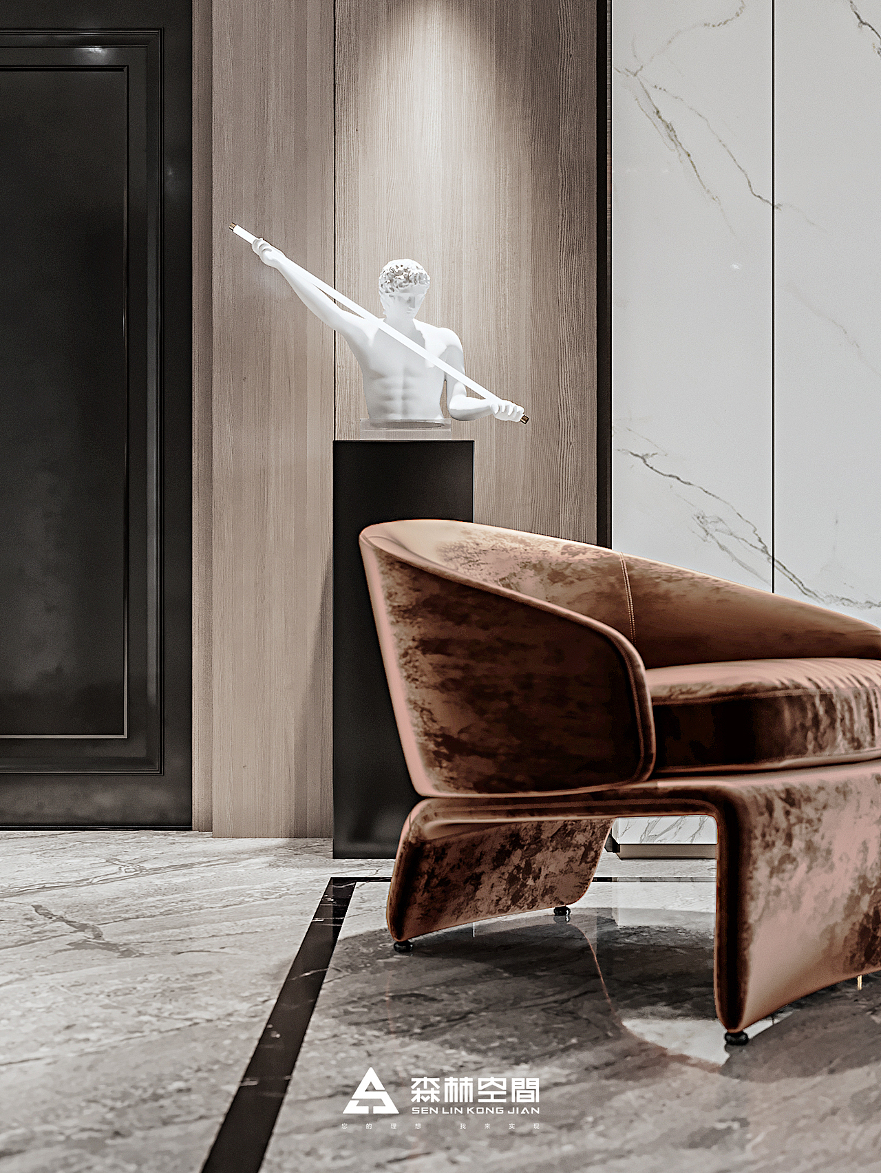 潮州 I 现代轻奢 I 海博熙泰观潮阁（图ZMTk3NDczMTc2） - 家装设计 - 站酷设计师森林空间原创素材 - 站酷ZCOOL