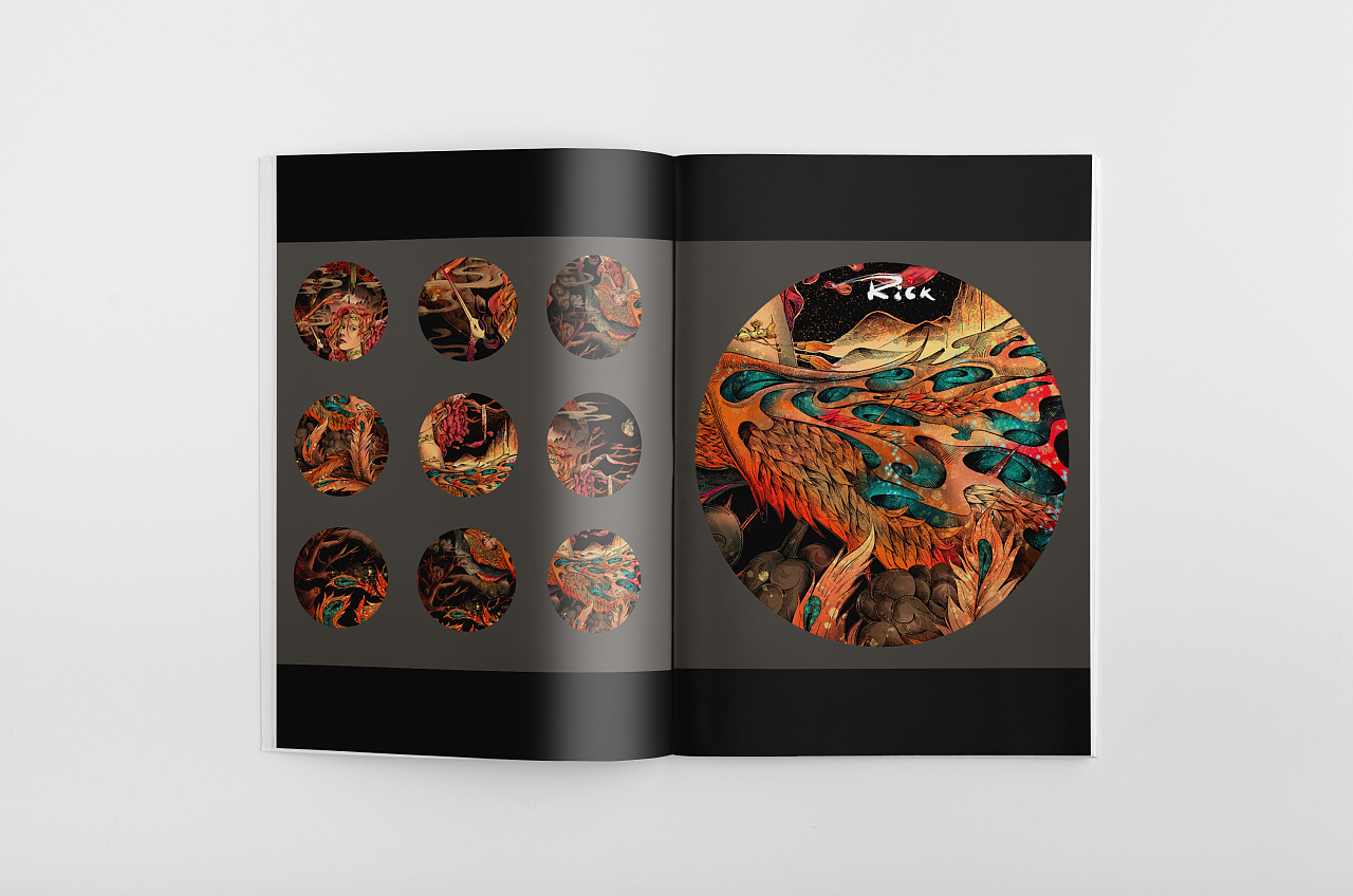 原创系列插画荆棘鸟