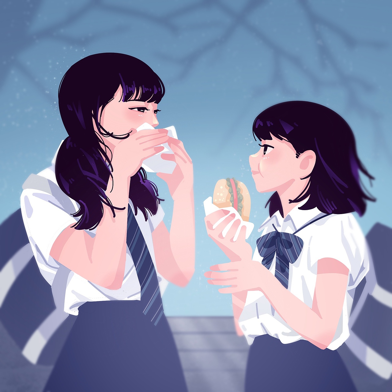 GIRLS | 插画练习（图ZMjYxNjM1NjE2） - 创作习作 - 站酷设计师西西xixiyoyoa原创素材 - 站酷ZCOOL