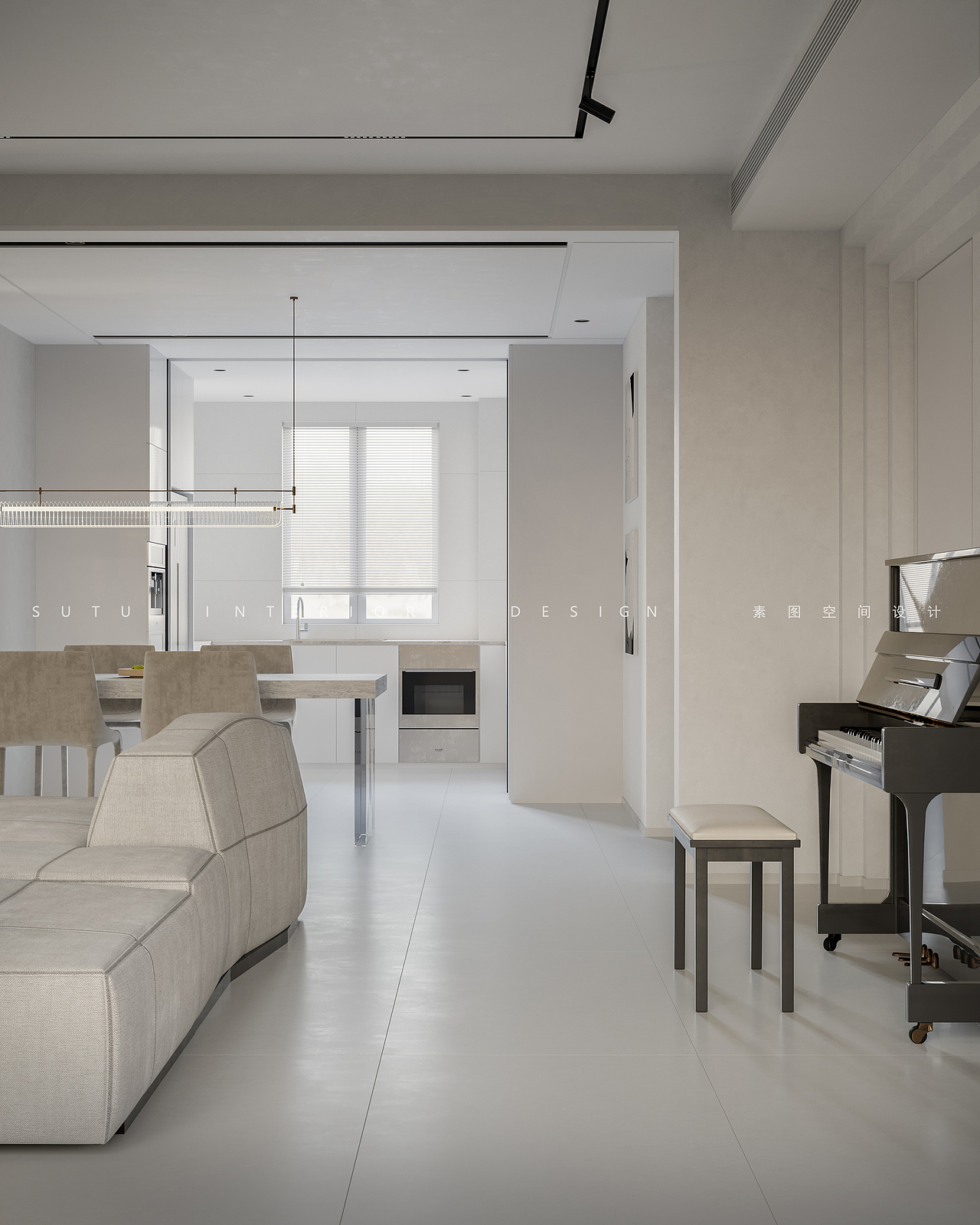 简约实用，又富有温馨生活气息的居所（图ZMzAwMzMzNzM2） - 家装设计 - 站酷设计师西安素图空间设计原创素材 - 站酷ZCOOL