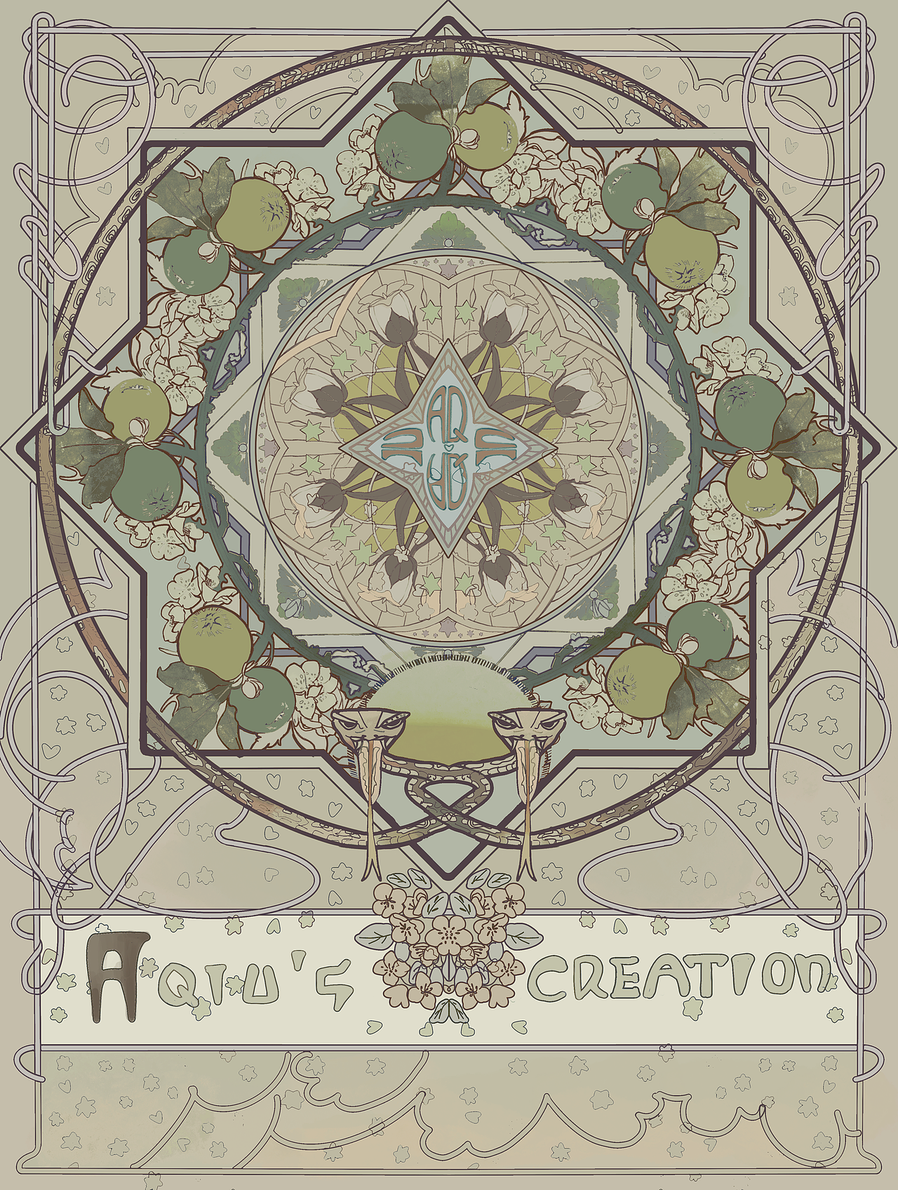 【守护珍宝】图案纹样设计（图ZMjc4NTg5Mjg4） - 图案 - 站酷设计师阿秌秋秋原创素材 - 站酷ZCOOL