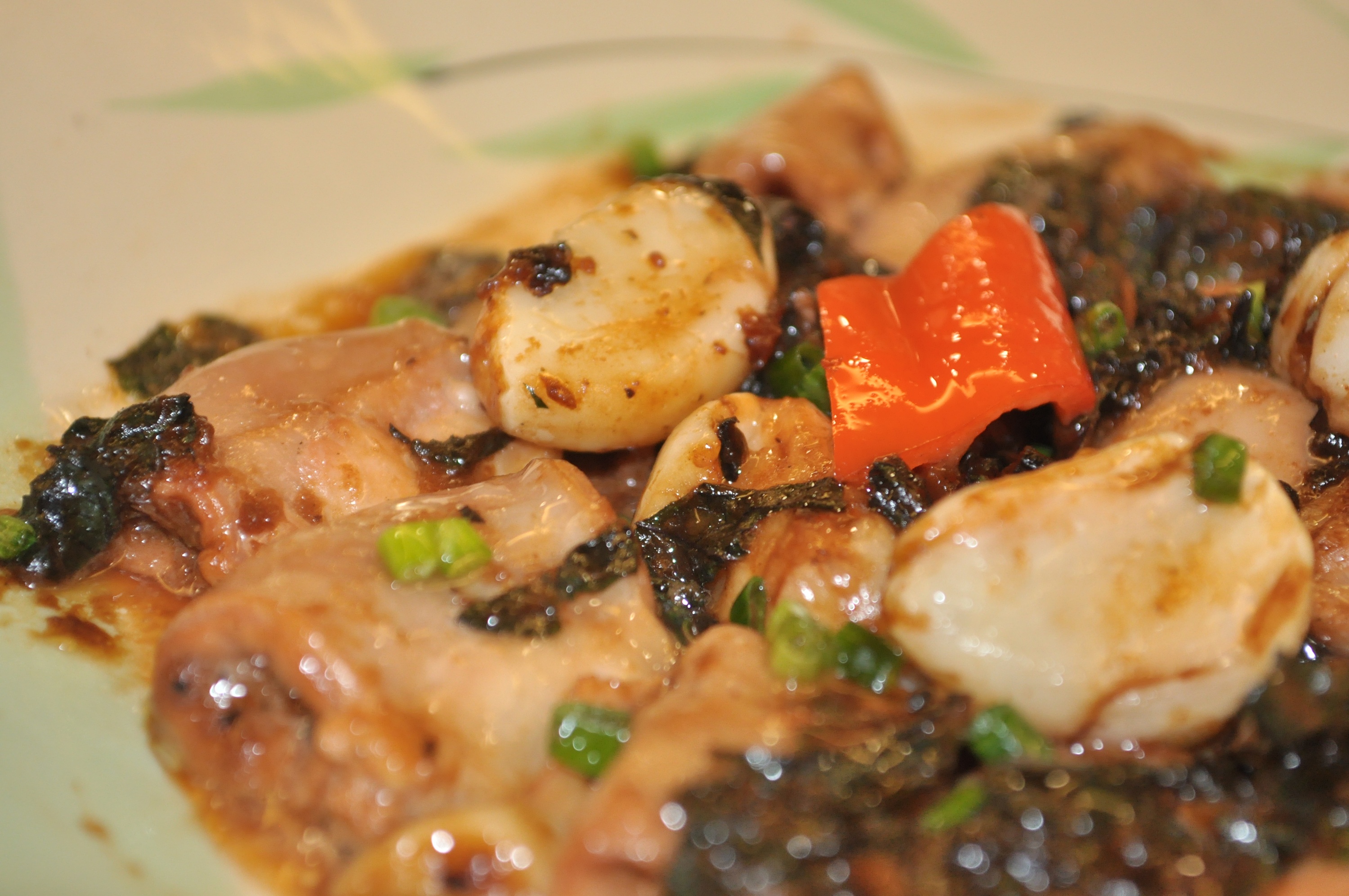 拍蒜紫苏蒸竹肠