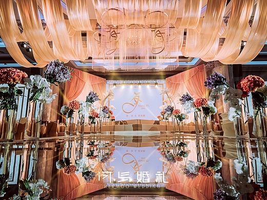 河马婚礼｜西式现代婚礼（橙色＋白色＋粉色）