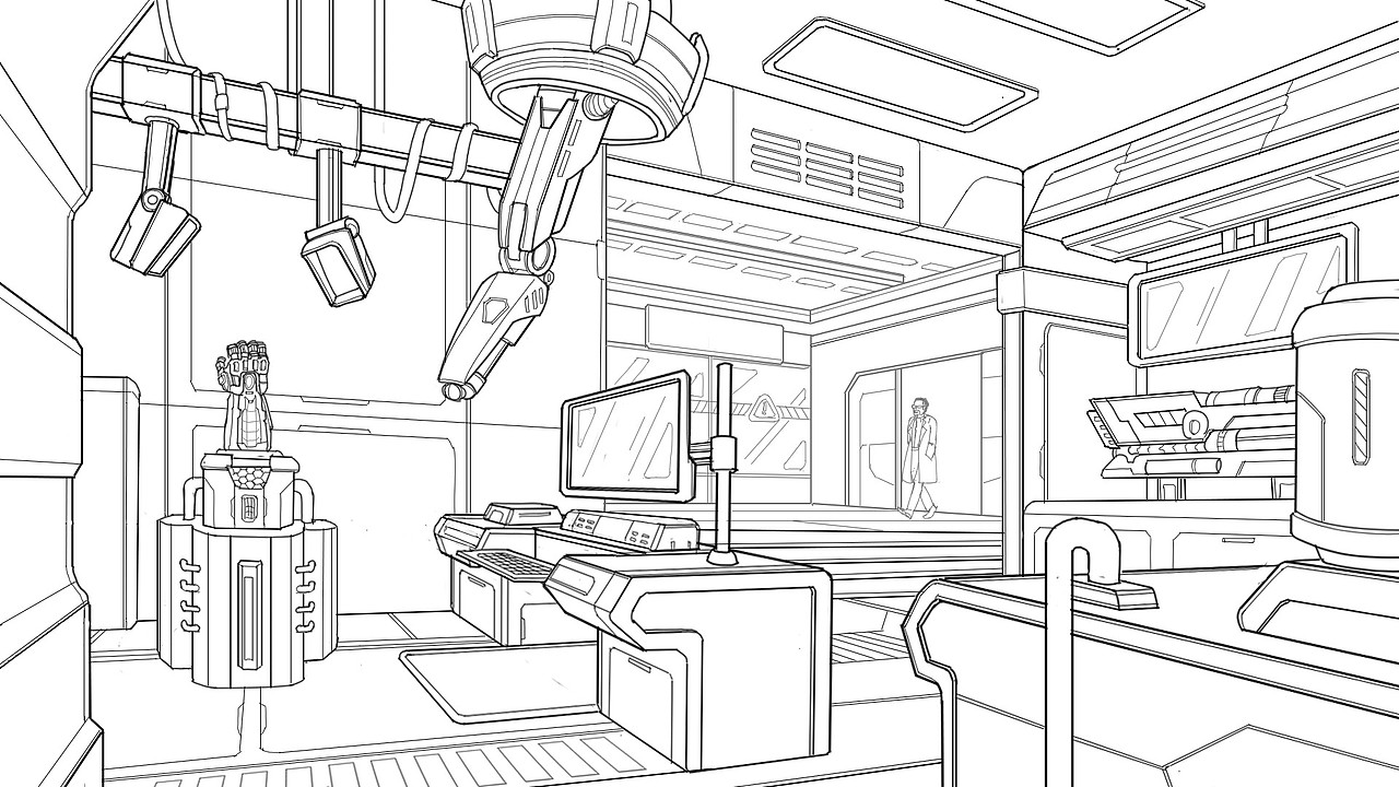 科幻设计(线稿)