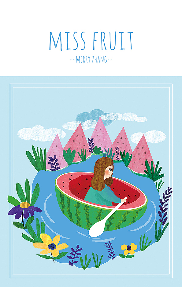 水果小姐 MISS FRUIT（图ZNTUzMDQxNzY=） - 商业插画 - 站酷设计师梅羽MerryZhang原创素材 - 站酷ZCOOL