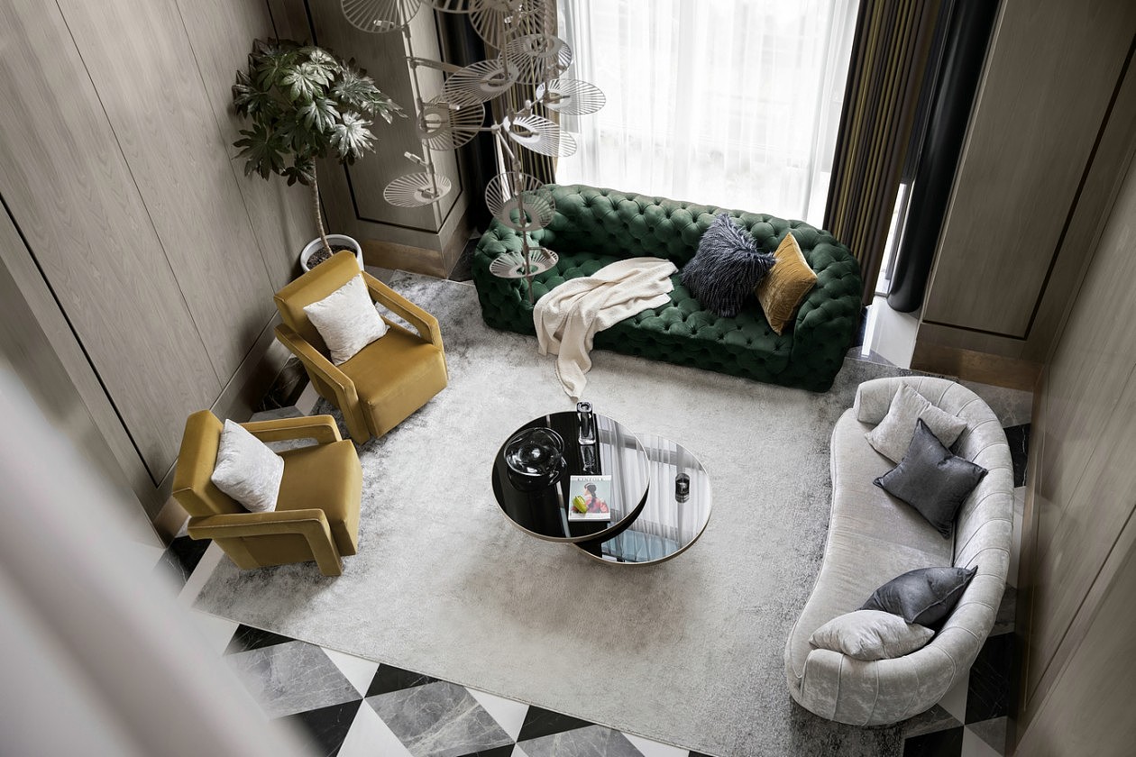 私人别墅,超美的色彩设计!