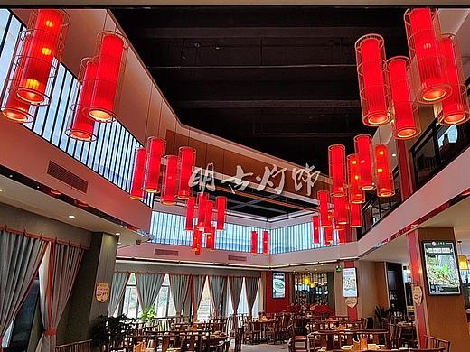 新中式川菜酒楼吊灯定制