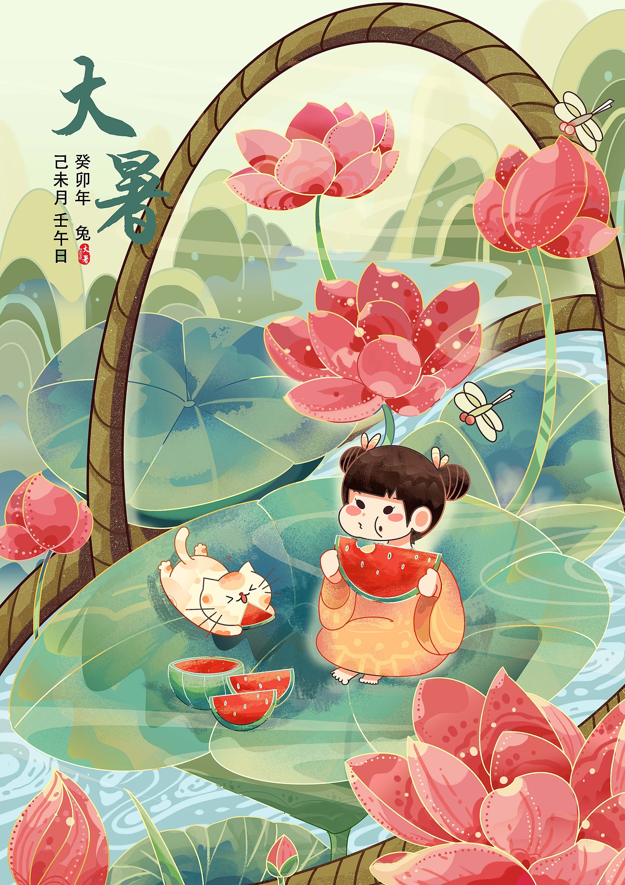 二十四节气~春夏篇（图ZMzMwOTUyMDcy） - 商业插画 - 站酷设计师猫宁ing原创素材 - 站酷ZCOOL