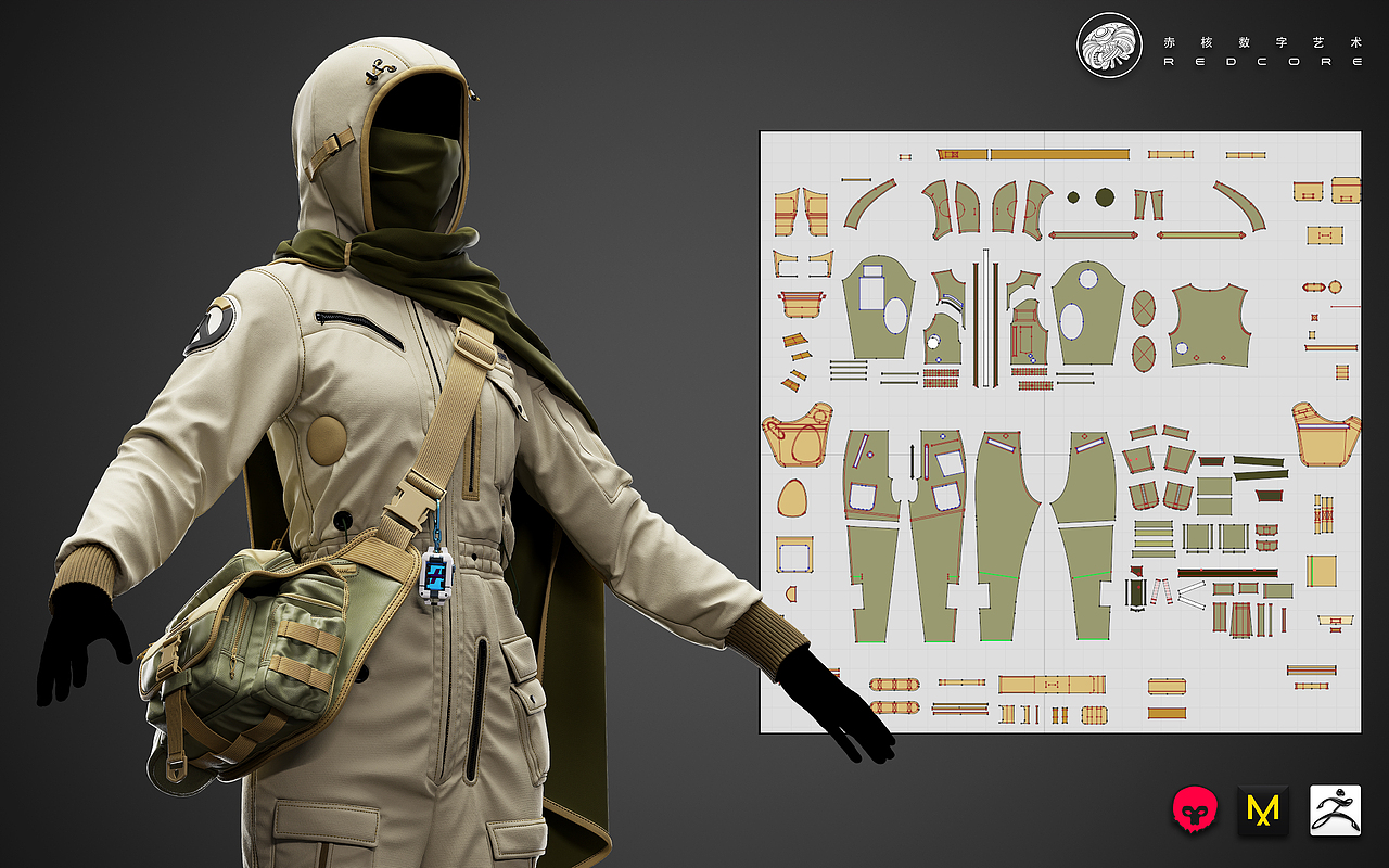 【赤核第十期】布料解算专项训练作品展示-第四弹