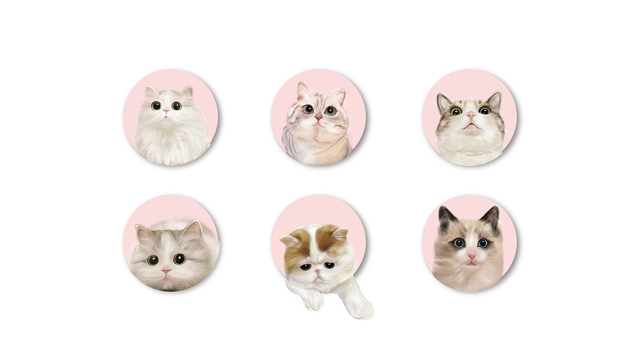 插画 | Catty Family 纸胶带（图ZMzAwMDU1Nzky） - 创作习作 - 站酷设计师王拾贰SHIER原创素材 - 站酷ZCOOL