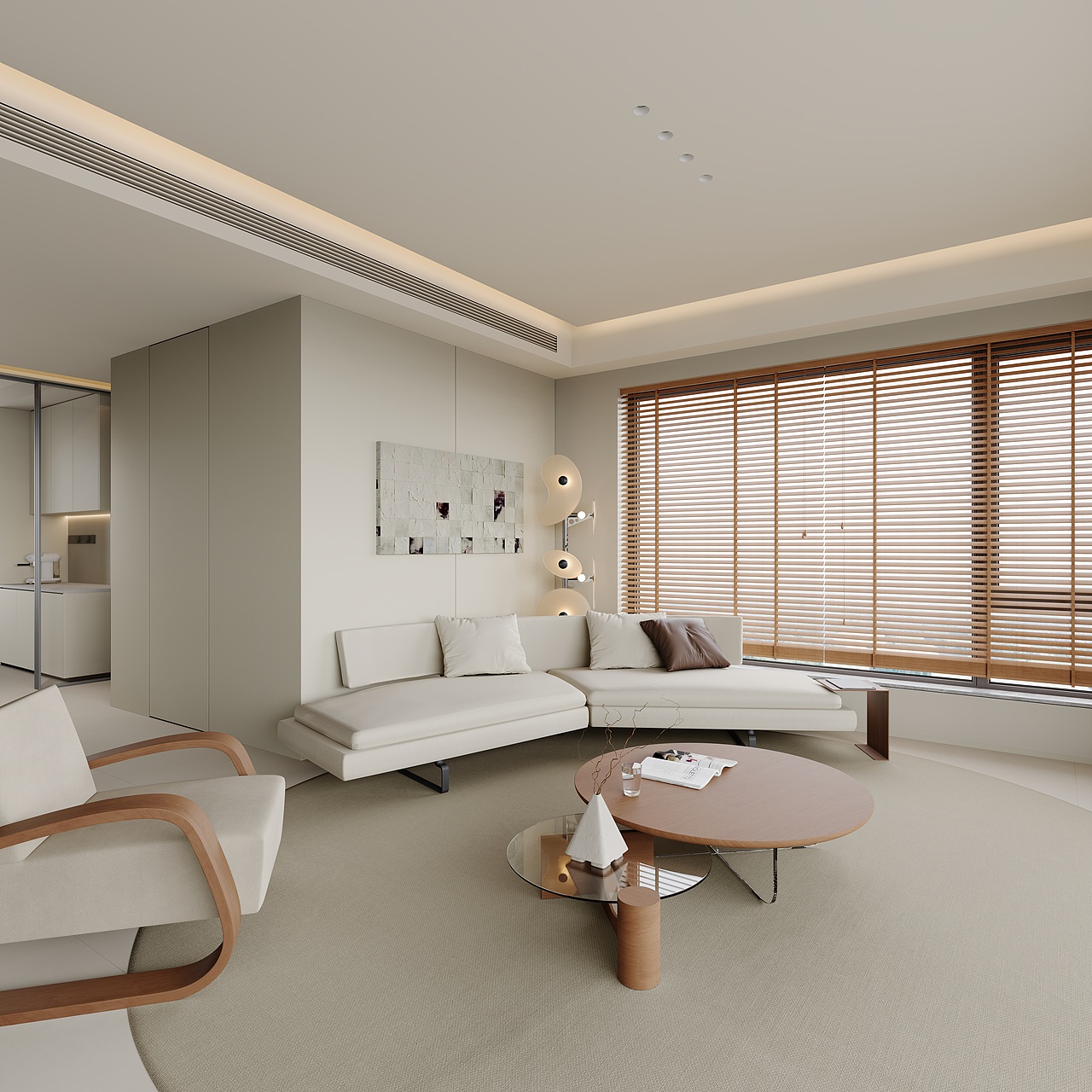 近期渲染 现代平层