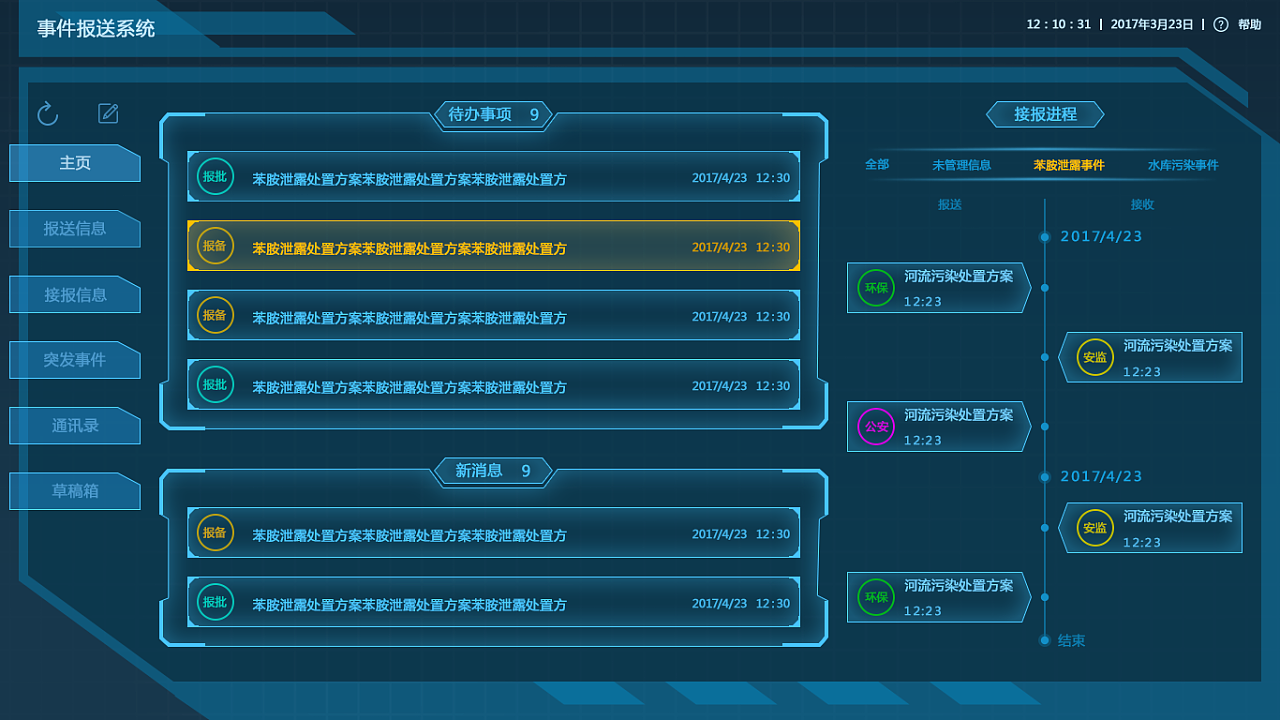 后台系统 科幻风格|ui|软件界面|等下一个晴天 - 原创作品 - 站酷