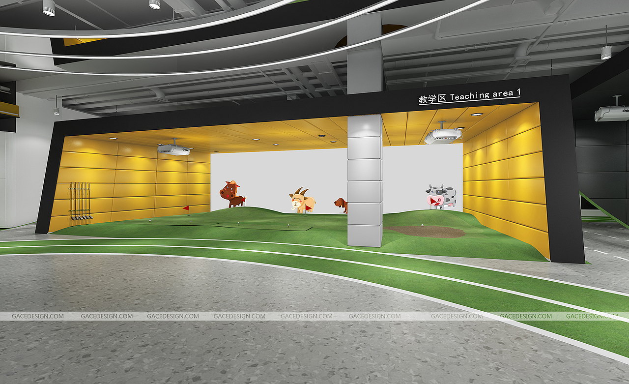 GaceDesign高尔夫培训设计:童丸果岭运动中心