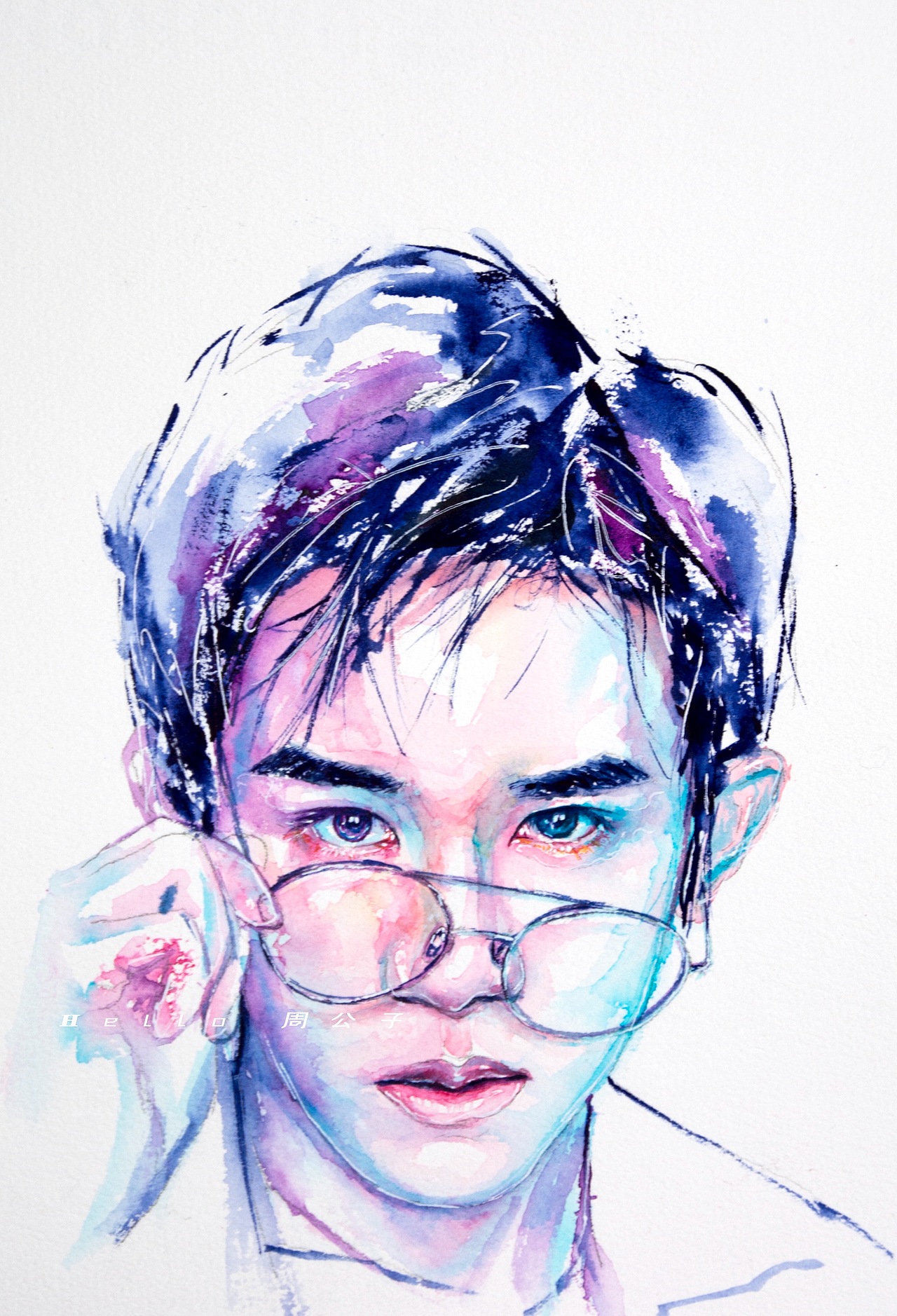 易烊千玺水彩 插画（图ZMTA0NzY2MzM2） - 创作习作 - 站酷设计师Hello周公子原创素材 - 站酷ZCOOL
