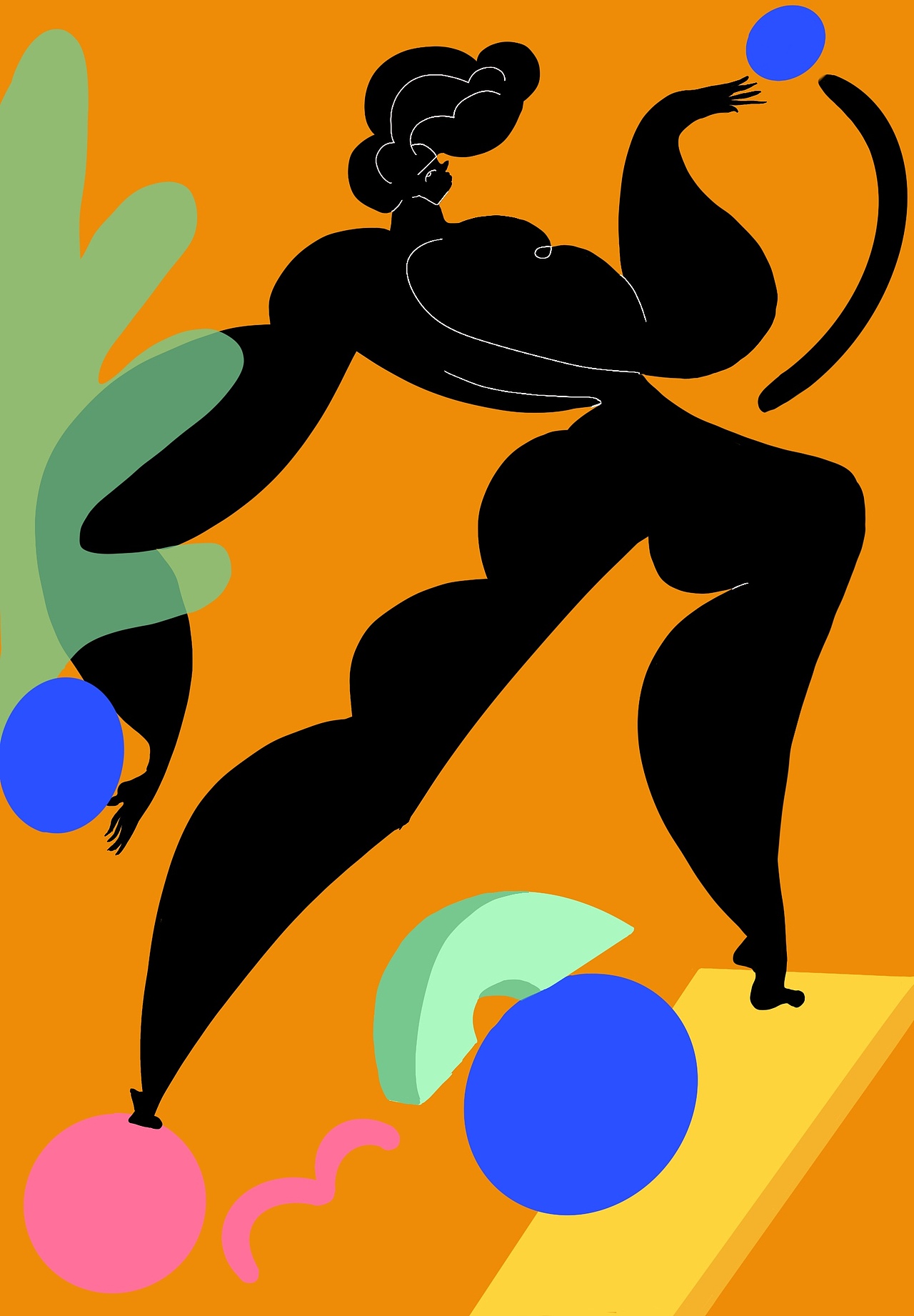 扁平插画（图ZMjkyMzQxMTY0） - 新锐潮流插画 - 站酷设计师尚帅月原创素材 - 站酷ZCOOL