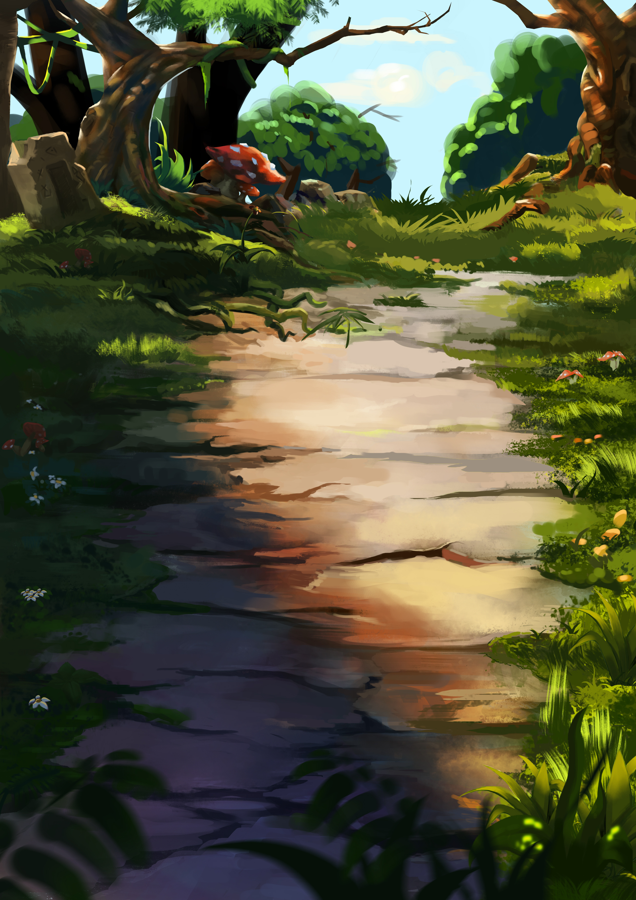 场景测试|插画|游戏原画|a阿猪 - 原创作品 - 站酷 (zcool)