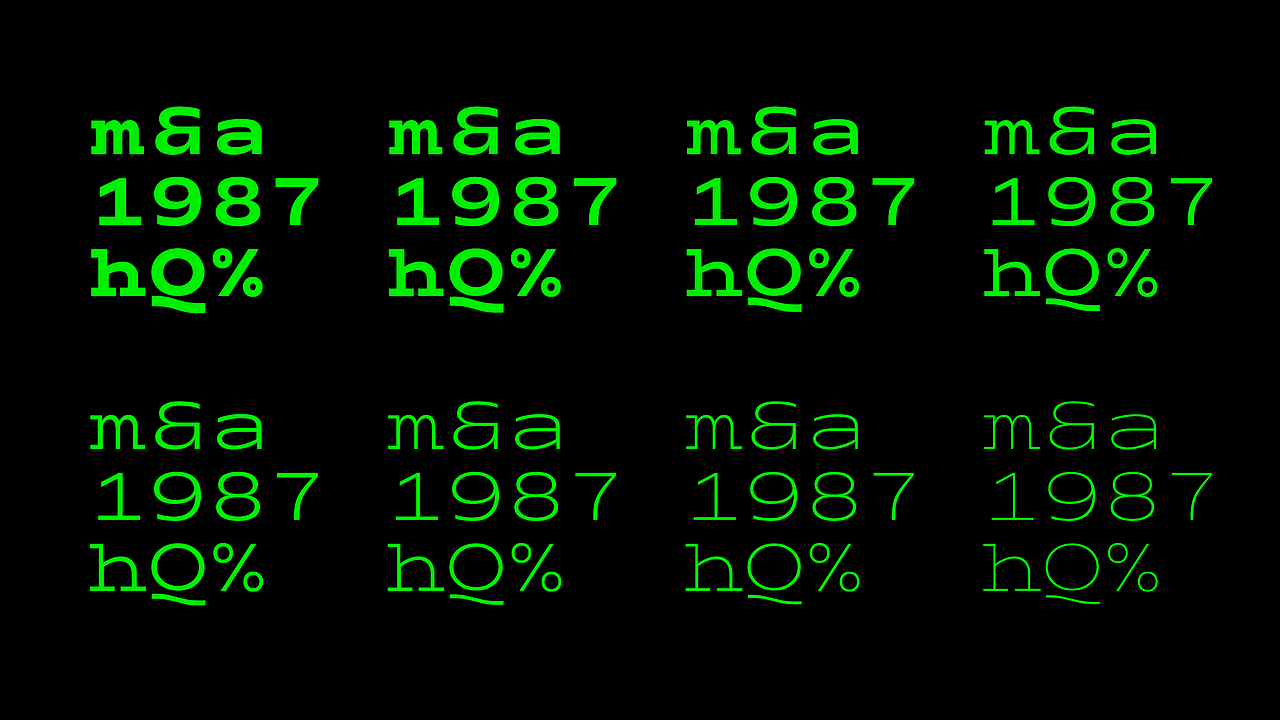 西文等宽字体 免费下载（图ZMjEzMzg4ODQ4） - 字体/字形 - 站酷设计师李扑通原创素材 - 站酷ZCOOL