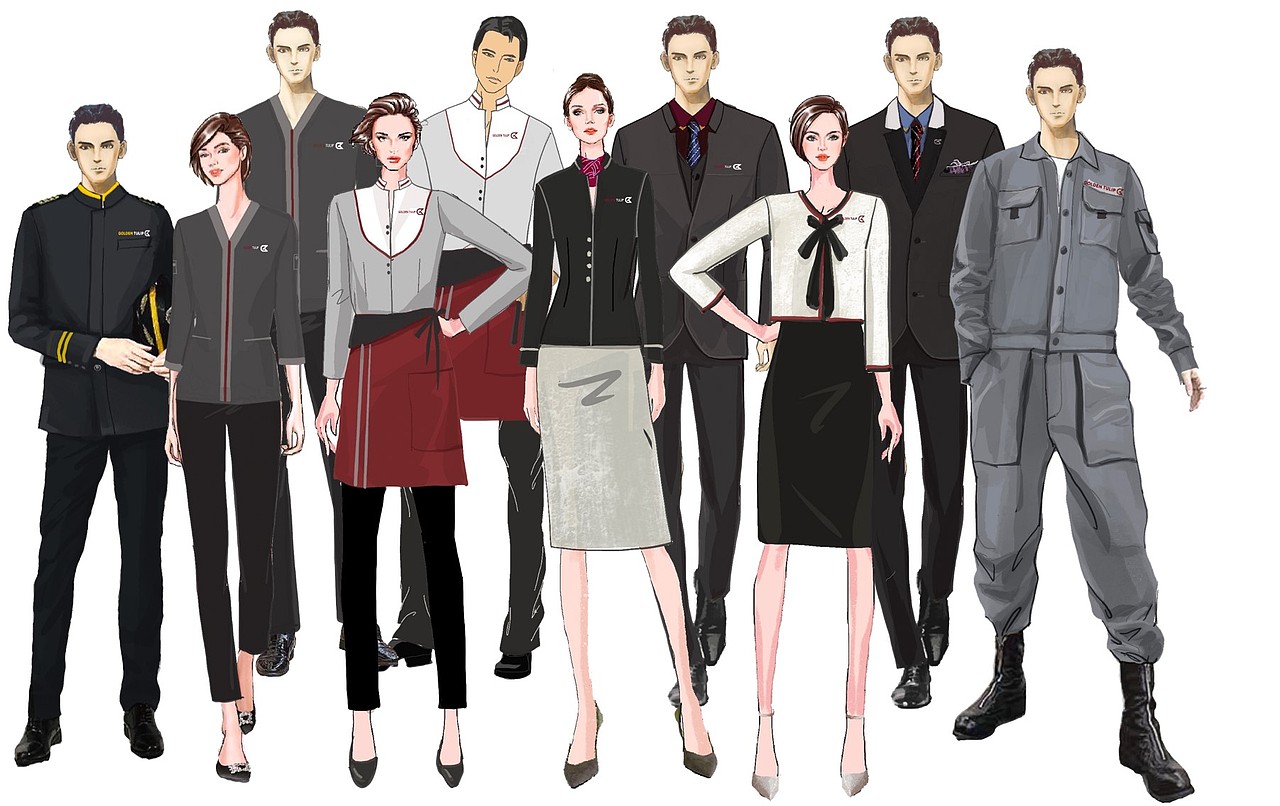 酒店制服设计|服装|其他服装|无尚红_原创作品-站酷(zcool)