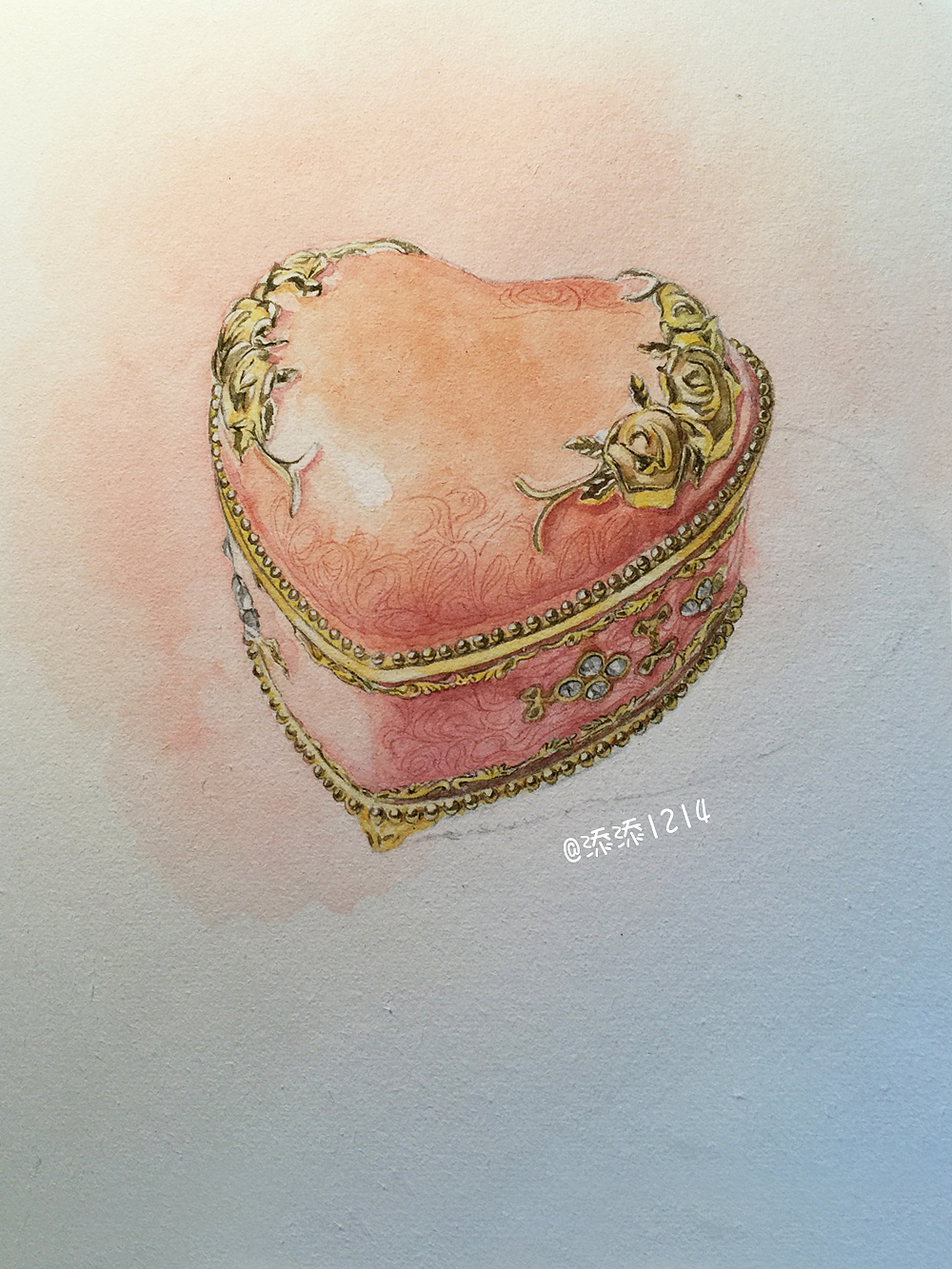 手绘音乐盒|插画|艺术插画|添添emily_原创作品-站酷zcool