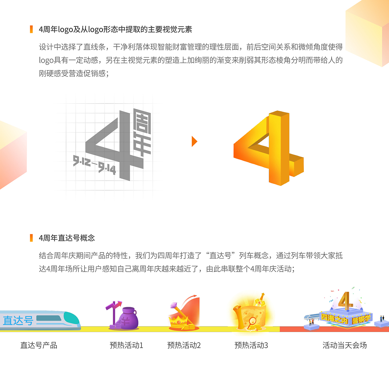 铜板街4周年庆H5视觉方案简述