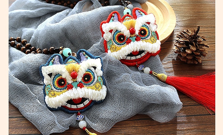 醒狮--刺绣狮子diy（图ZMTkxMTg0NzQ4） - 生活用品 - 站酷设计师许小星呀原创素材 - 站酷ZCOOL