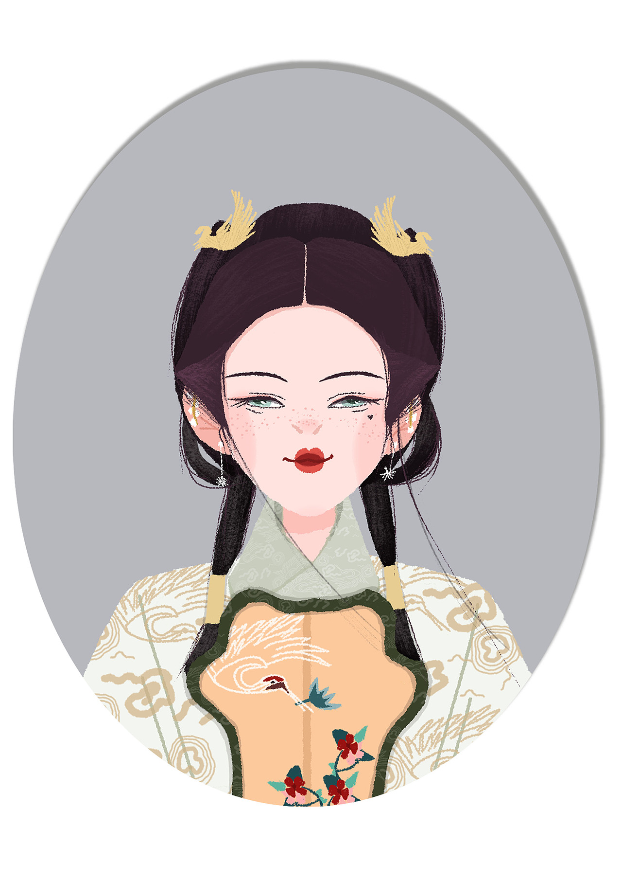 古风插画（图ZMjExOTg4OTg0） - 创作习作 - 站酷设计师羊羊四月原创素材 - 站酷ZCOOL