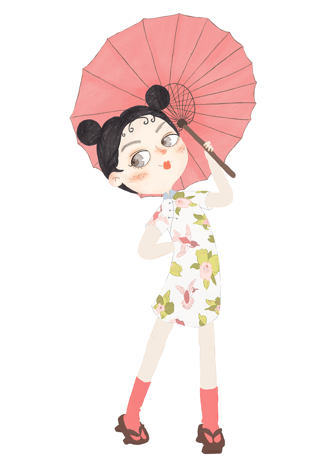 手绘人物—可爱girl