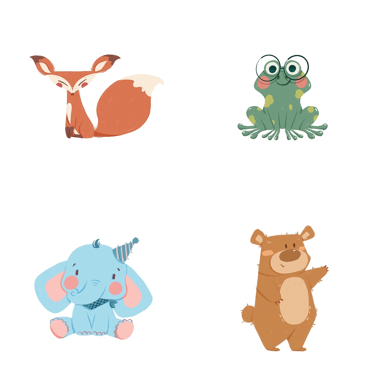近期儿插动物合集（图ZMjY4MDMxNzY4） - 儿童插画 - 站酷设计师DP大潘原创素材 - 站酷ZCOOL