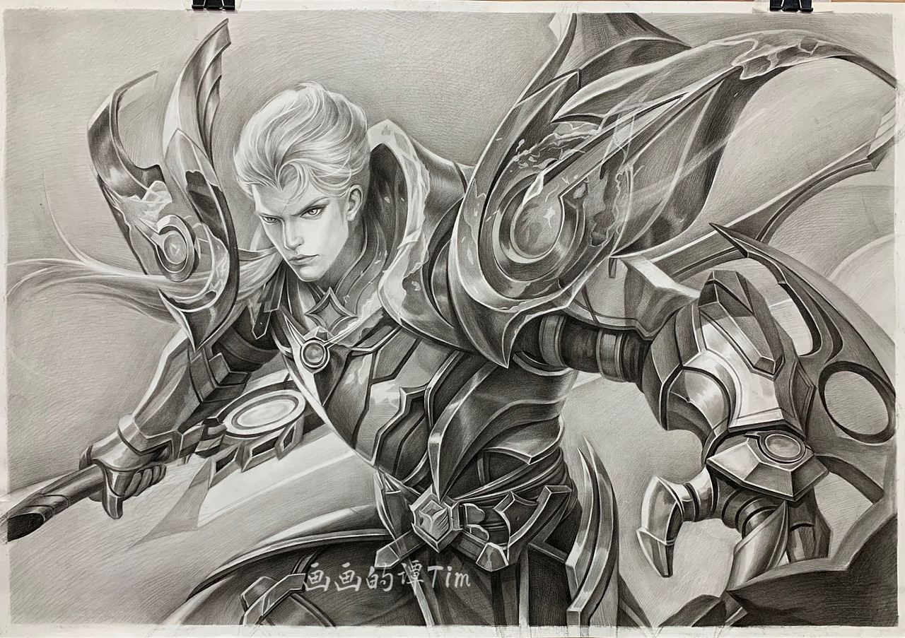 王者荣耀素描凯