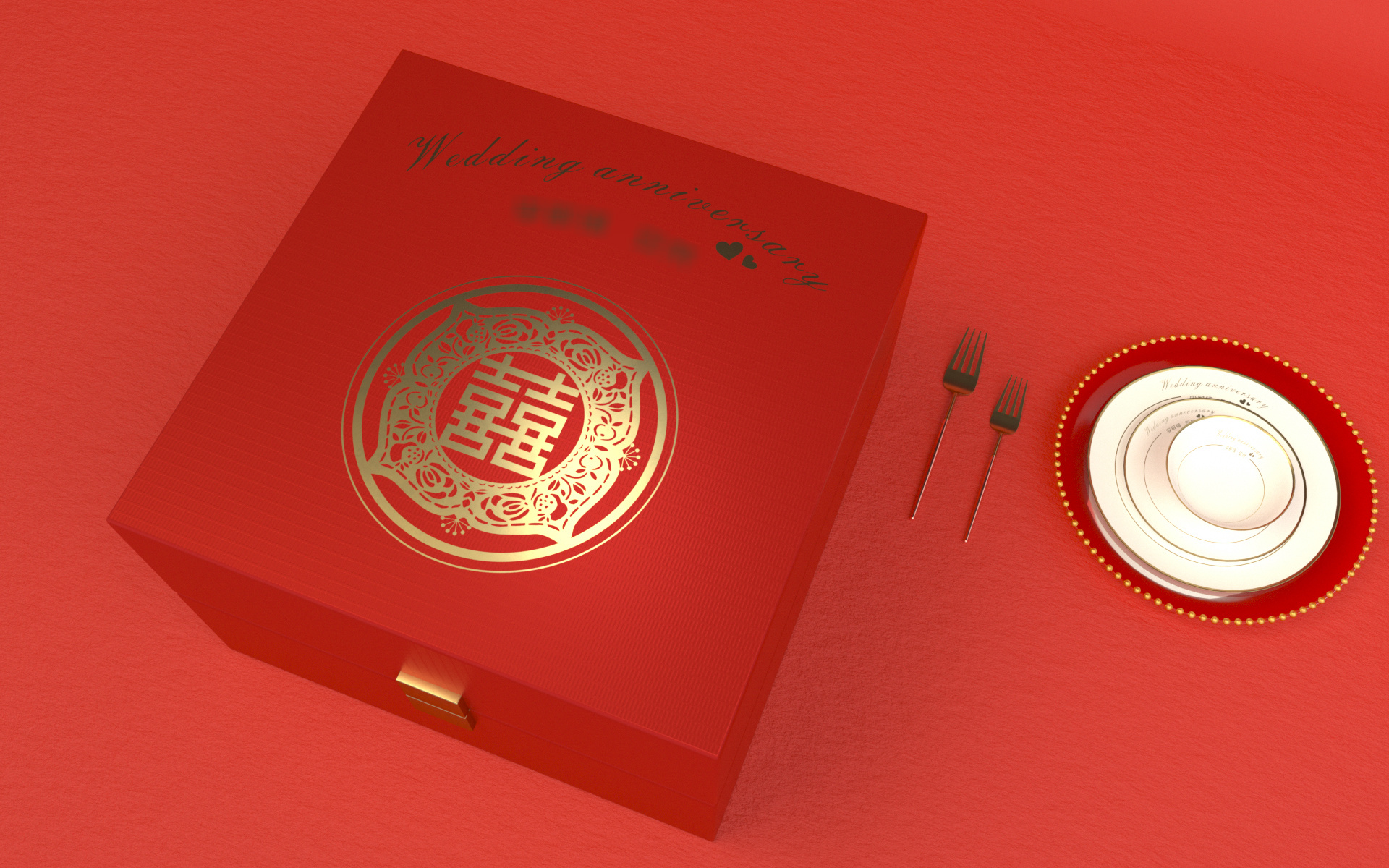 婚庆礼品餐具包装设计|工业/产品|生活用品|吉鹿迷 - 原创作品 - 站酷