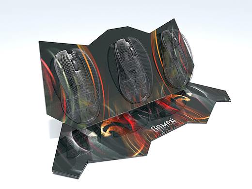 GAMEN鼠标展架设计