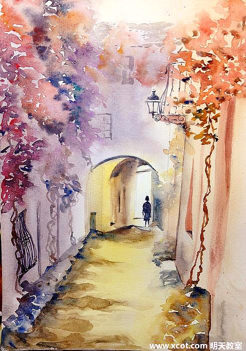 第1期手绘水彩风景周末班作品