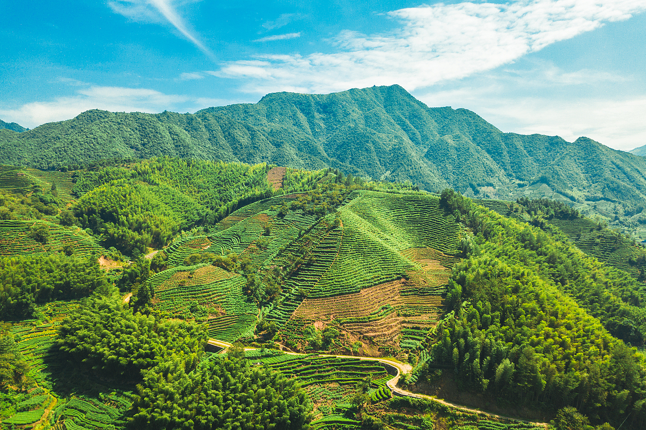 浙江遂昌梯田航拍风光摄影
