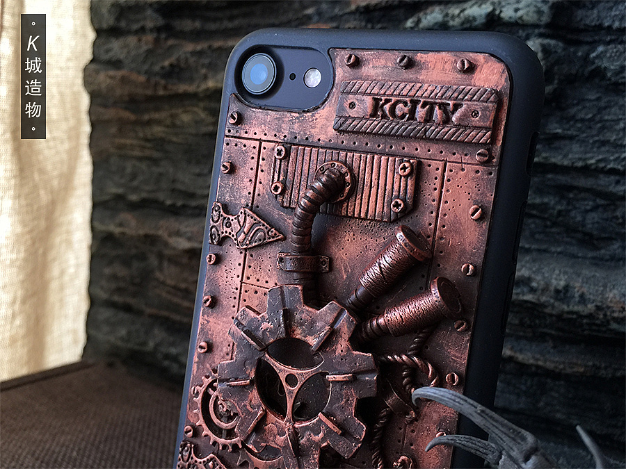 朋克机械齿轮手机壳