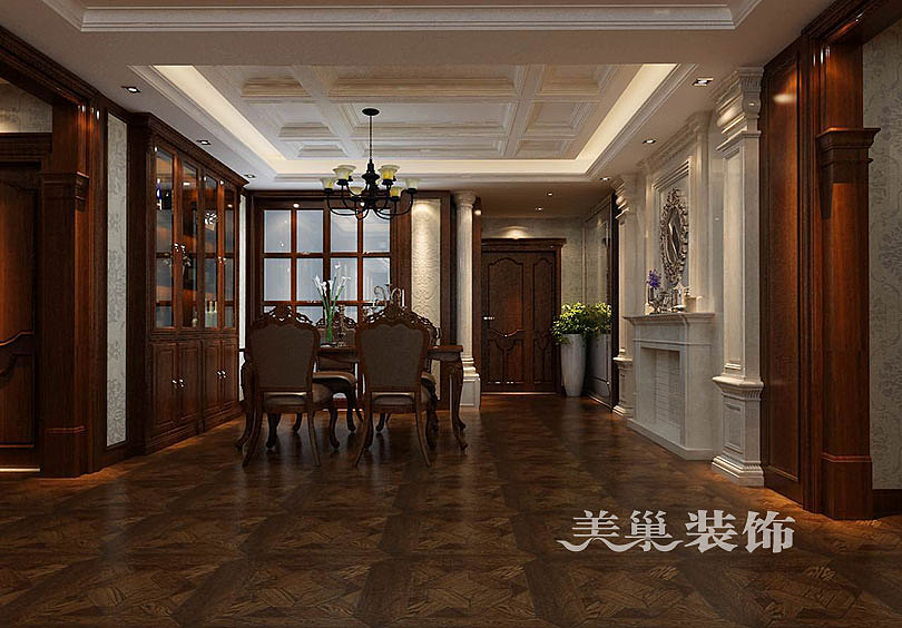 蓝堡湾21万打造新古典空间,红木家具打造尊贵大方