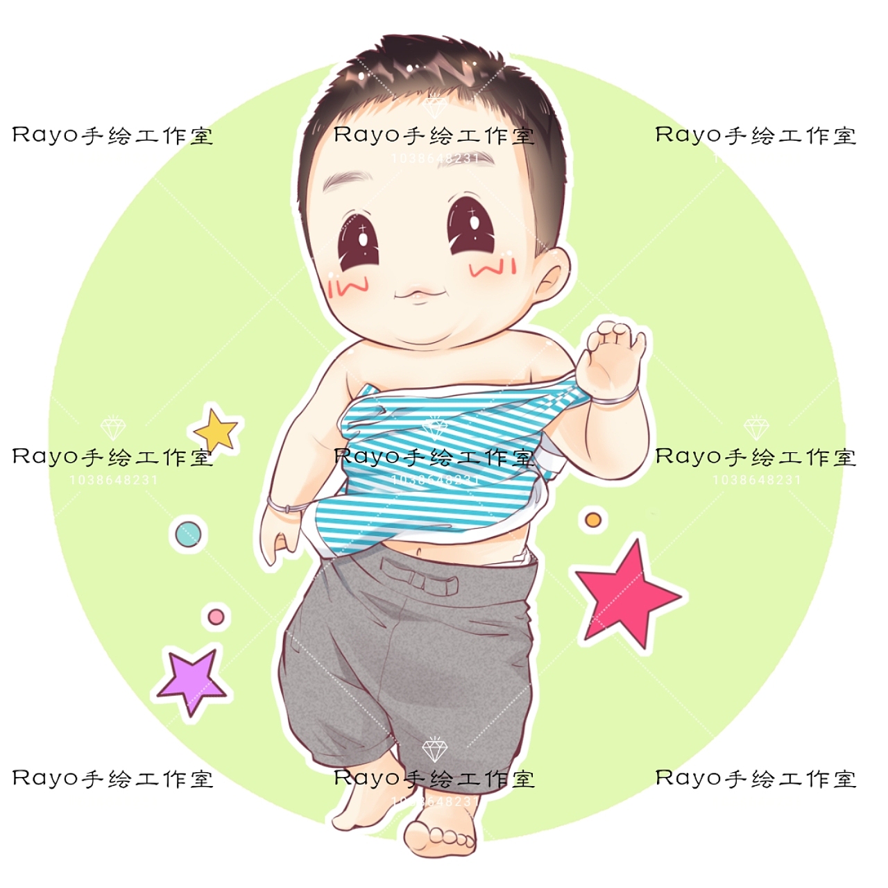 Q版卡通手绘头像（图ZMTEwMDk3NjEy） - 单幅漫画 - 站酷设计师Rayo_Lee原创素材 - 站酷ZCOOL