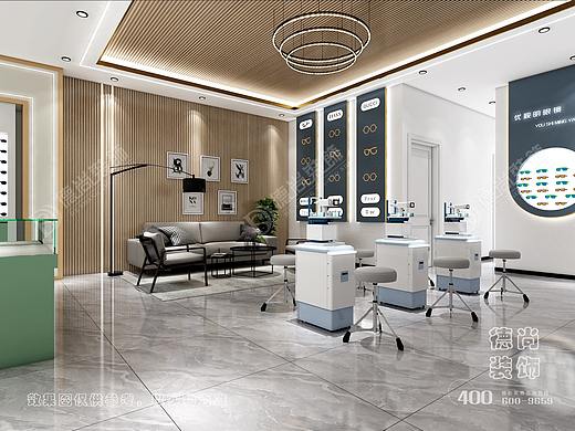 眼镜店的设计灵魂在于展柜，展柜的设计衬托眼镜的美