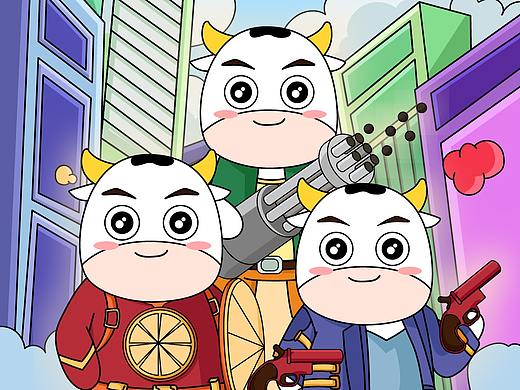 牛牛特攻隊(duì)-推文（個(gè)人主頁(yè)-ZNTUxNTY1OTI=） - 其他平面 - 站酷設(shè)計(jì)師小野小野原創(chuàng)素材 - 站酷ZCOOL