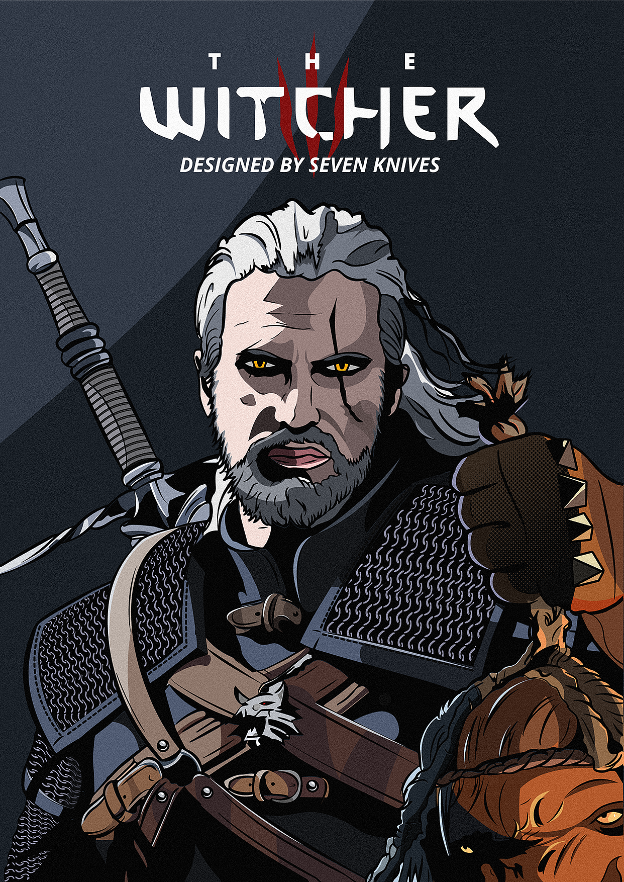 猎魔人-杰洛特海报插画