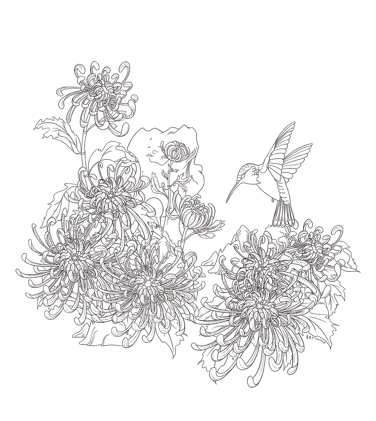 菊花（图ZMjMyMjMzNzI4） - 创作习作 - 站酷设计师滢木一原创素材 - 站酷ZCOOL