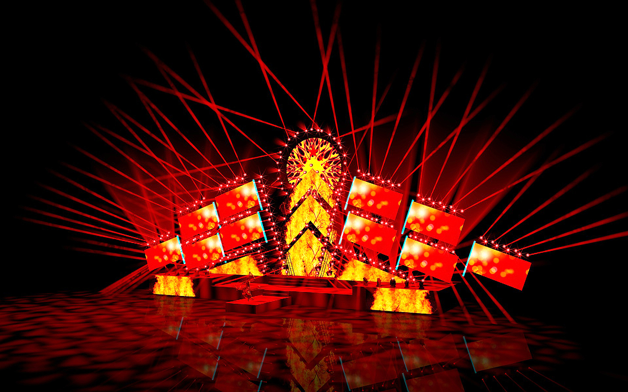 《日出東方紅勝火》舞臺設(shè)計（圖ZMTk3NTAwMzI4） - 其他三維 - 站酷設(shè)計師星光舞美設(shè)計原創(chuàng)素材 - 站酷ZCOOL