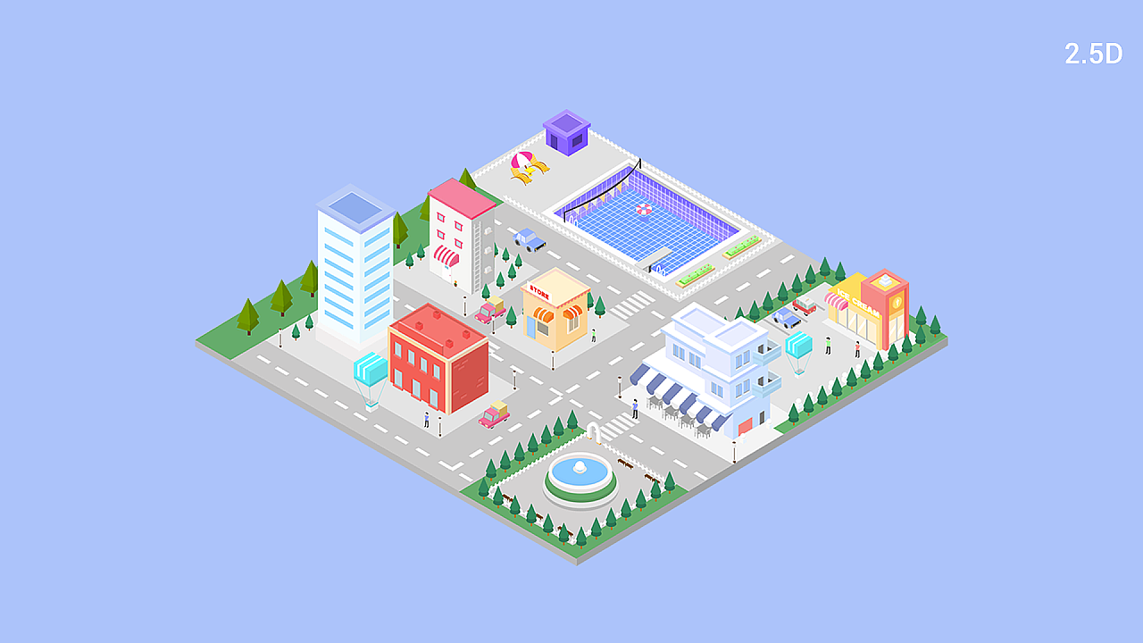 2.5D小场景（图ZMTI4MjMzODI4） - 运营设计 - 站酷设计师归嘎原创素材 - 站酷ZCOOL