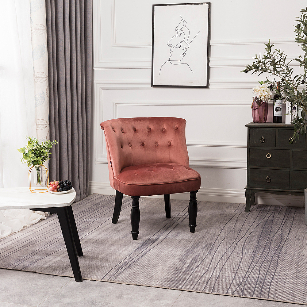 天鹅绒客厅椅