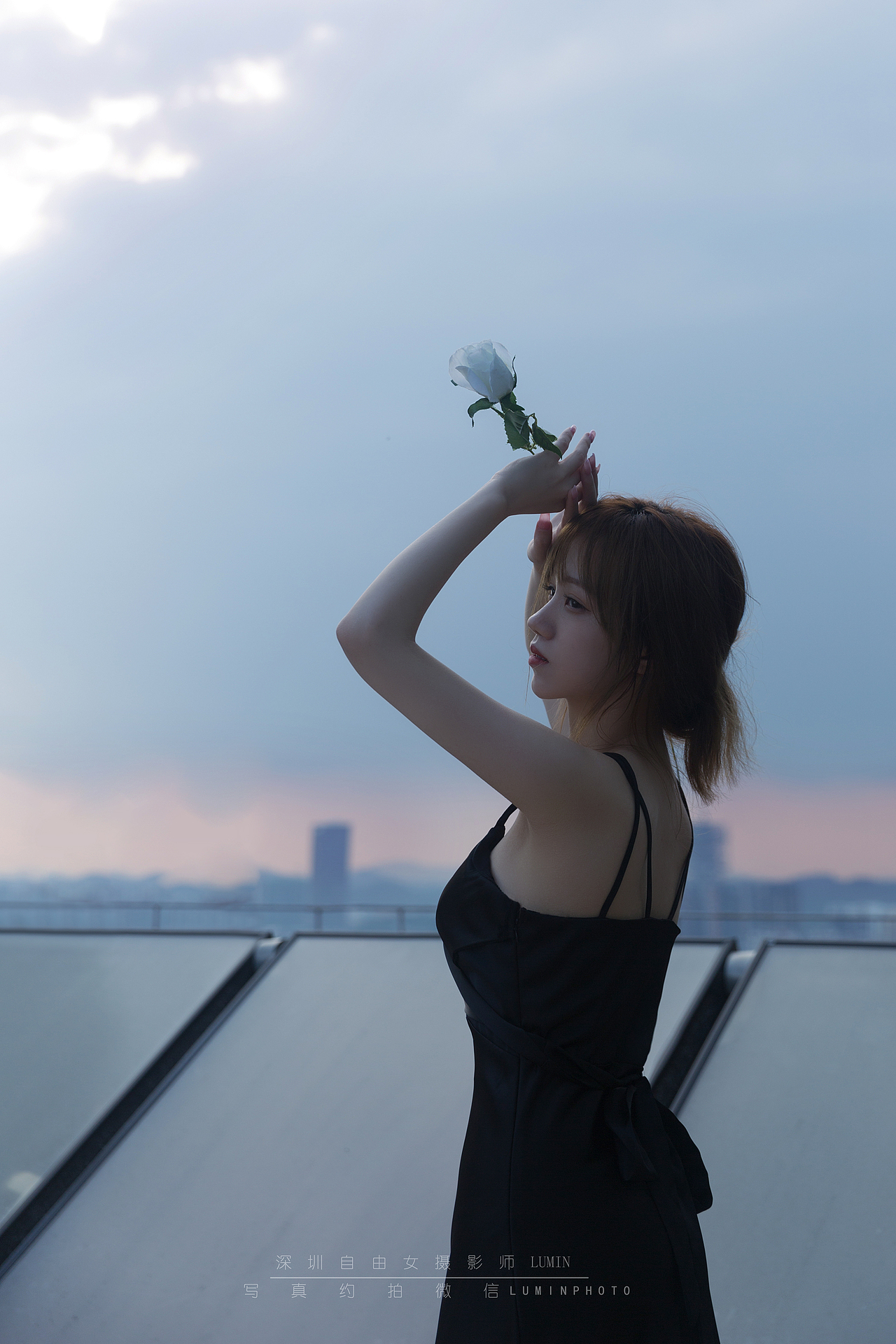 天台写真拍摄 情绪片 暗黑 深圳个人写真摄影