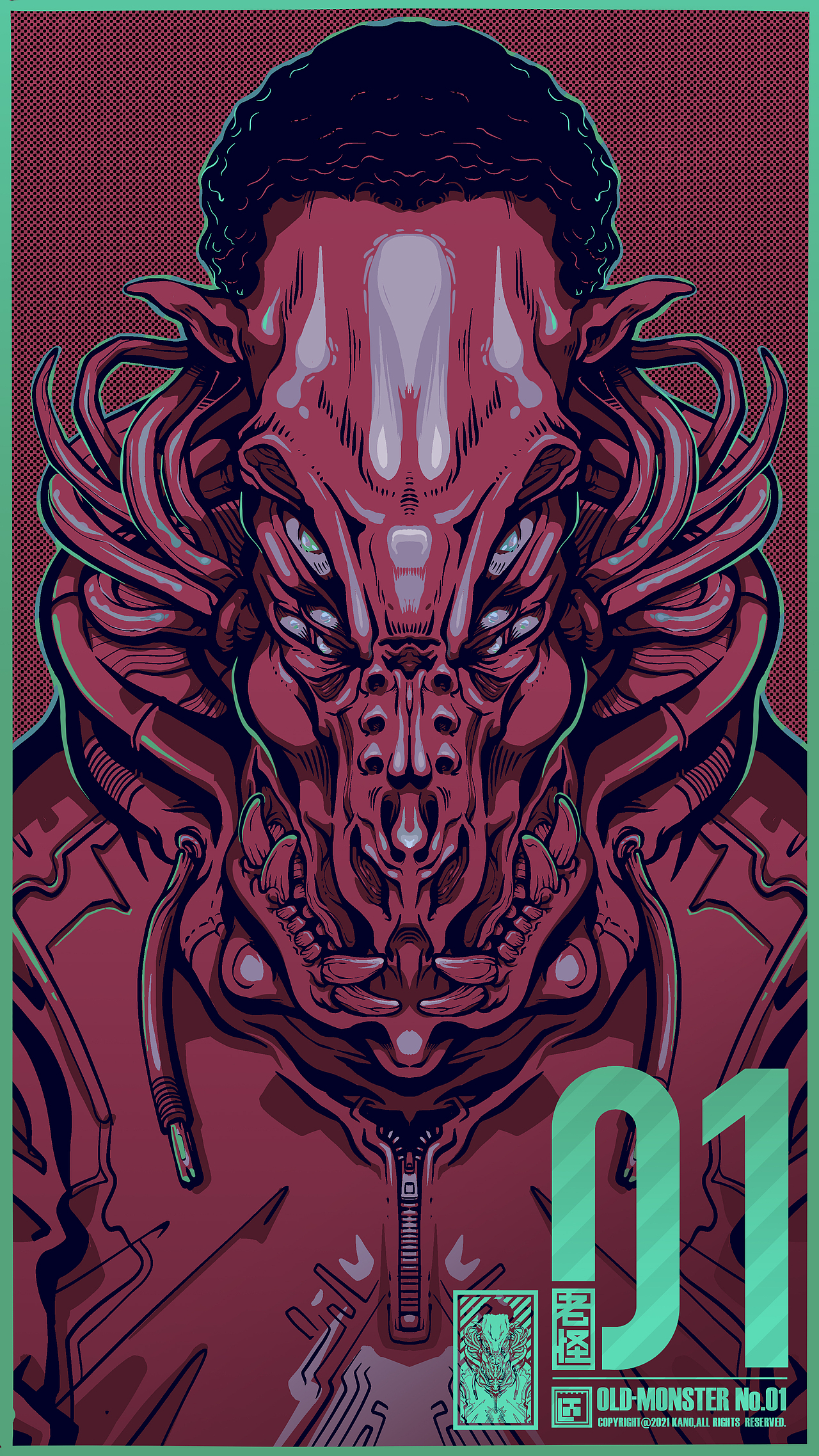 《皮囊》个人插画系列It's Just A Skin No.1-20